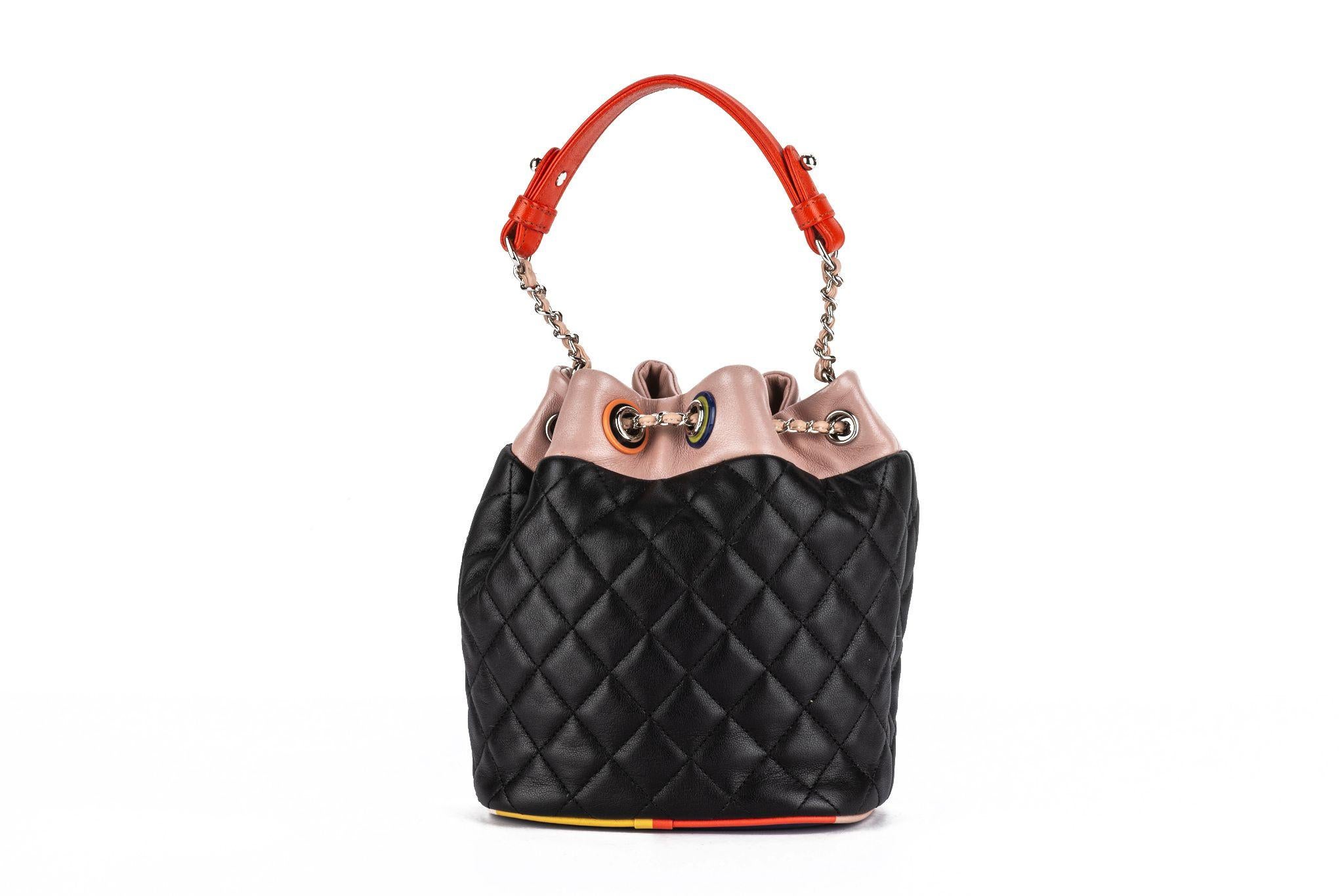 Chanel Lambskin Quilted Cuba Bucket For Sale 1