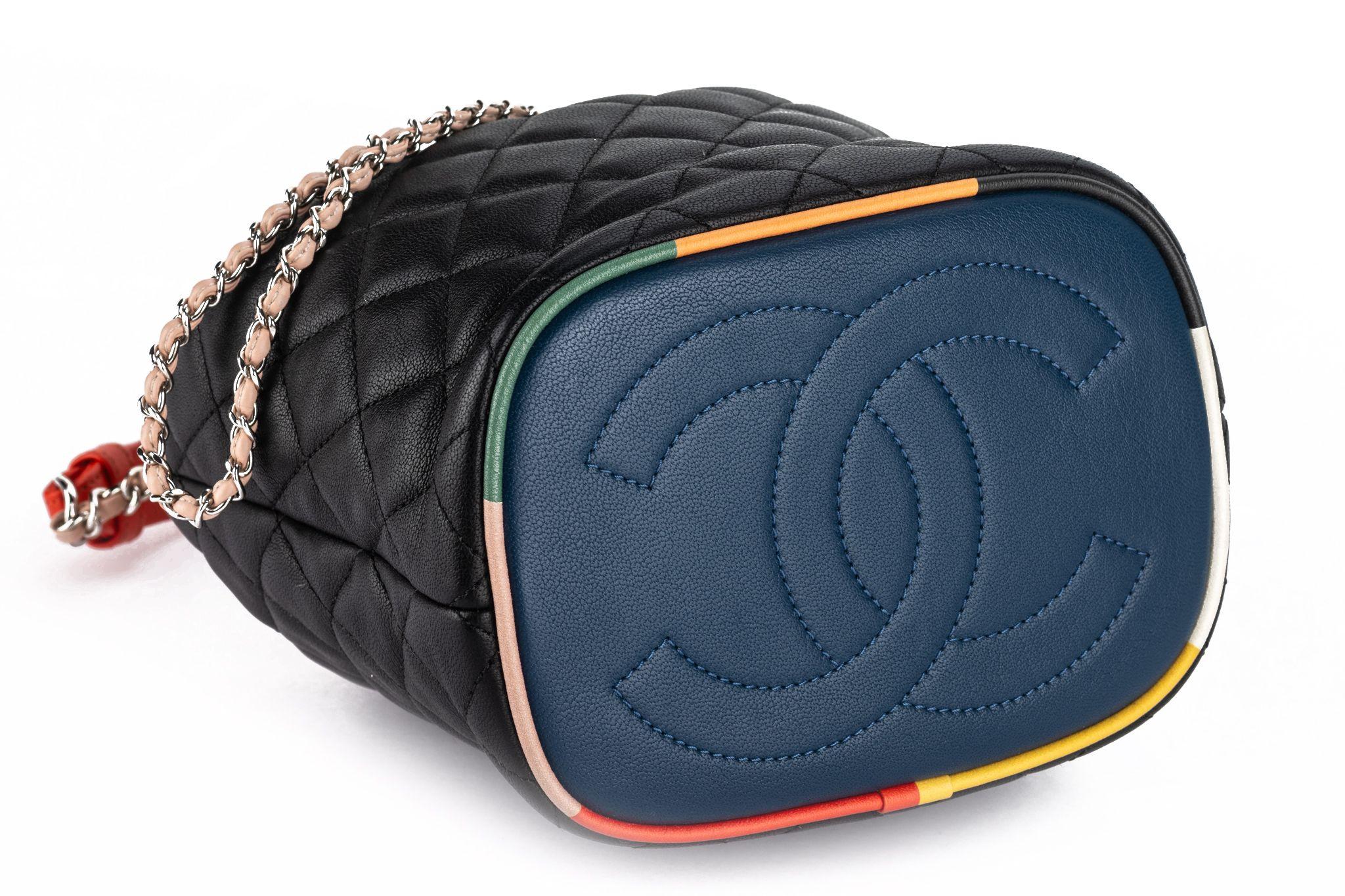 Chanel Lambskin Quilted Cuba Bucket For Sale 2