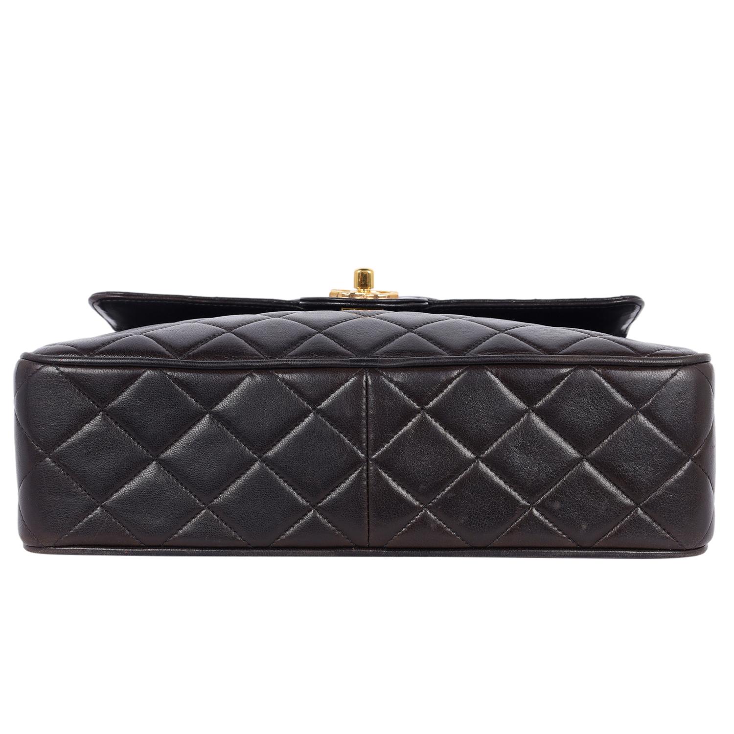 Chanel Lambskin Quilted Flap Camera Tassel Case Shoulder Bag Black For Sale 6
