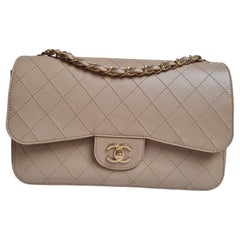 Chanel Lambskin Quilted Jumbo Flap Bag