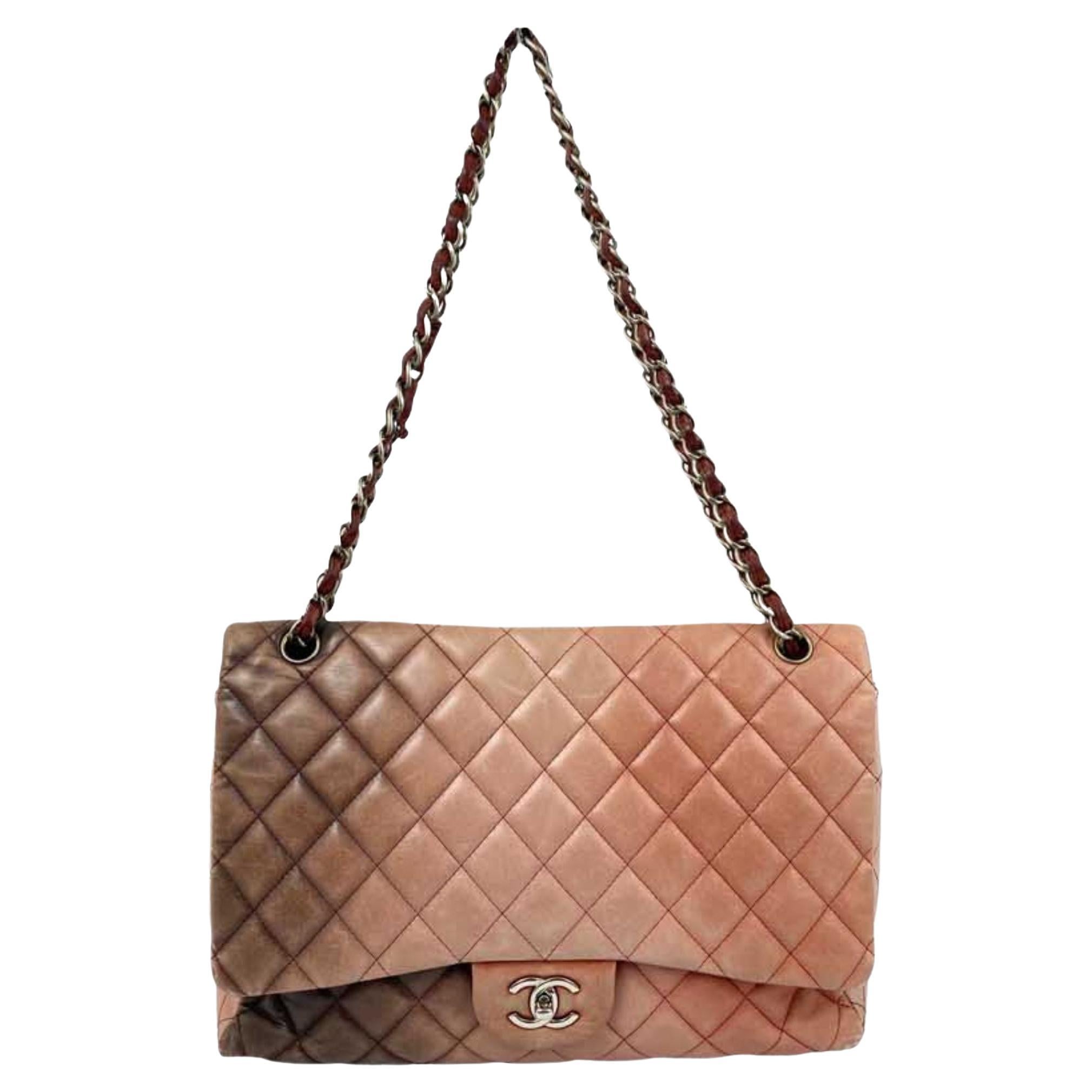Chanel Lambskin Quilted Ombre Jumbo Flap Bag