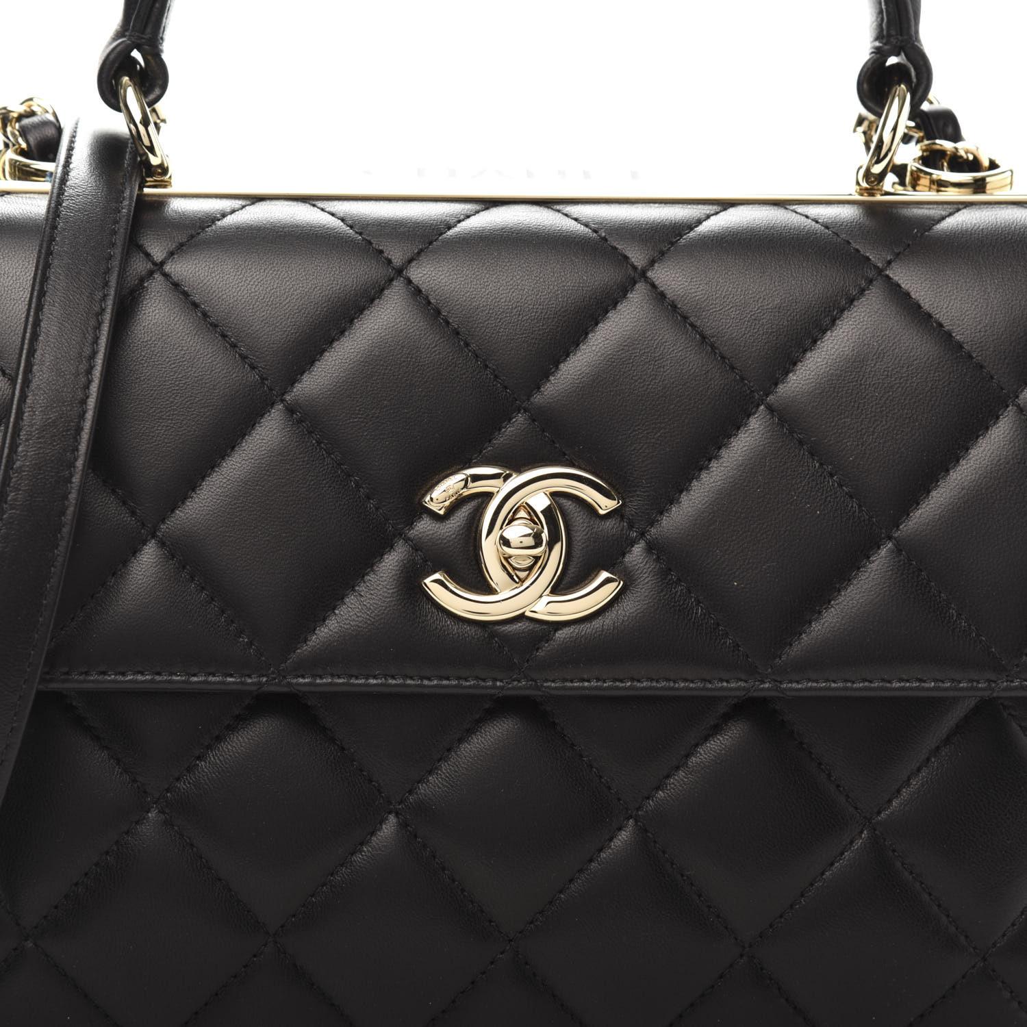 chanel lambskin quilted small trendy cc dual handle flap bag beige