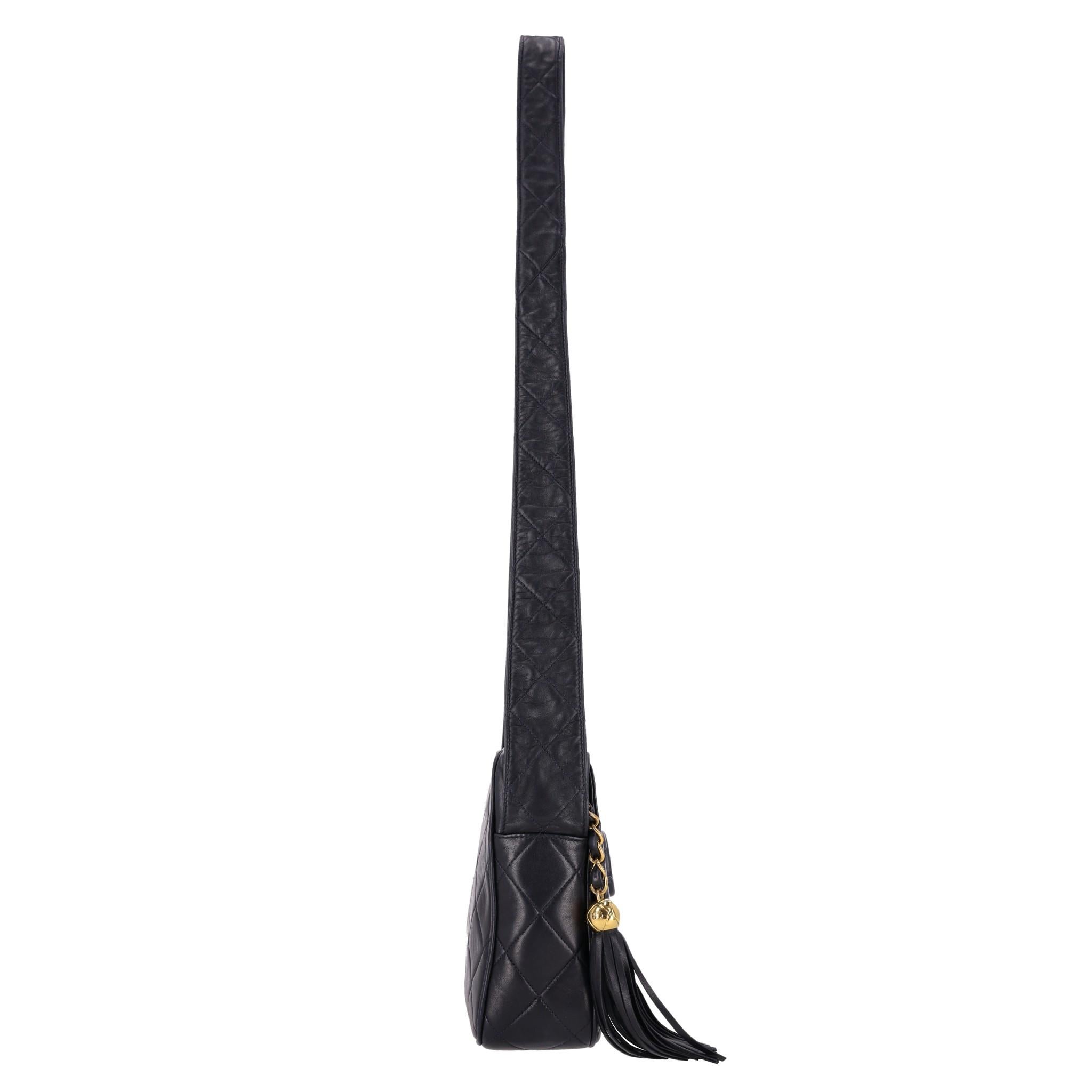 Women's Chanel Lambskin Quilted Tassel Detail Camera Crossbody Bag