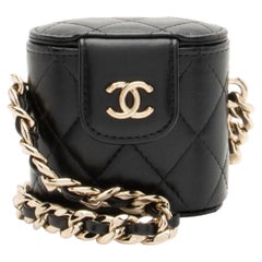 Chanel Lambskin Resin Elegant Chain Vanity Case
