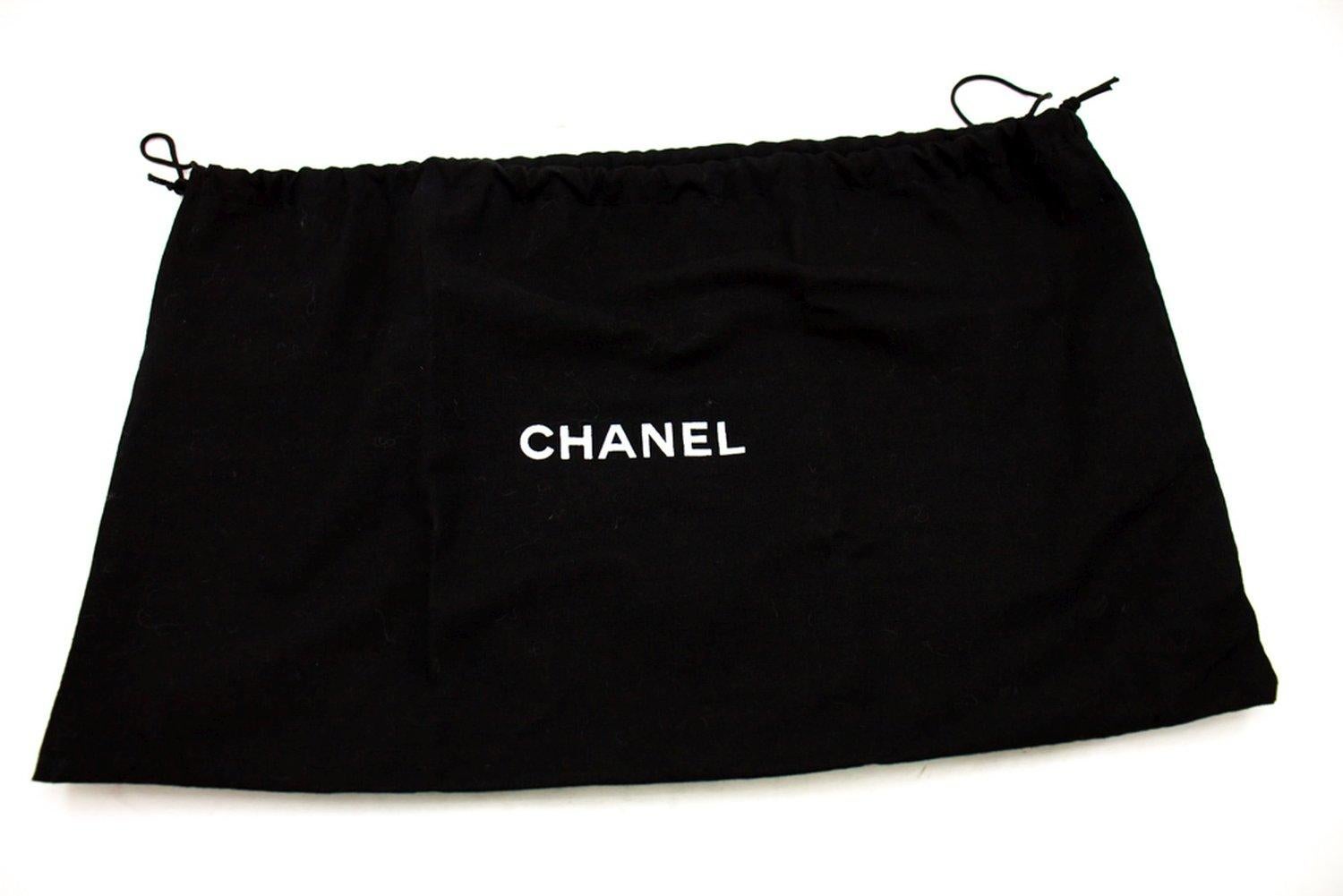 CHANEL Lambskin Timeless Clutch Bag Black Quilted Silver Hardware 6