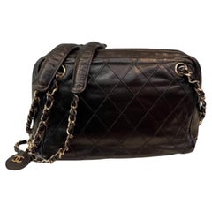 CHANEL Lambskin Wild Stitch Camera bag 