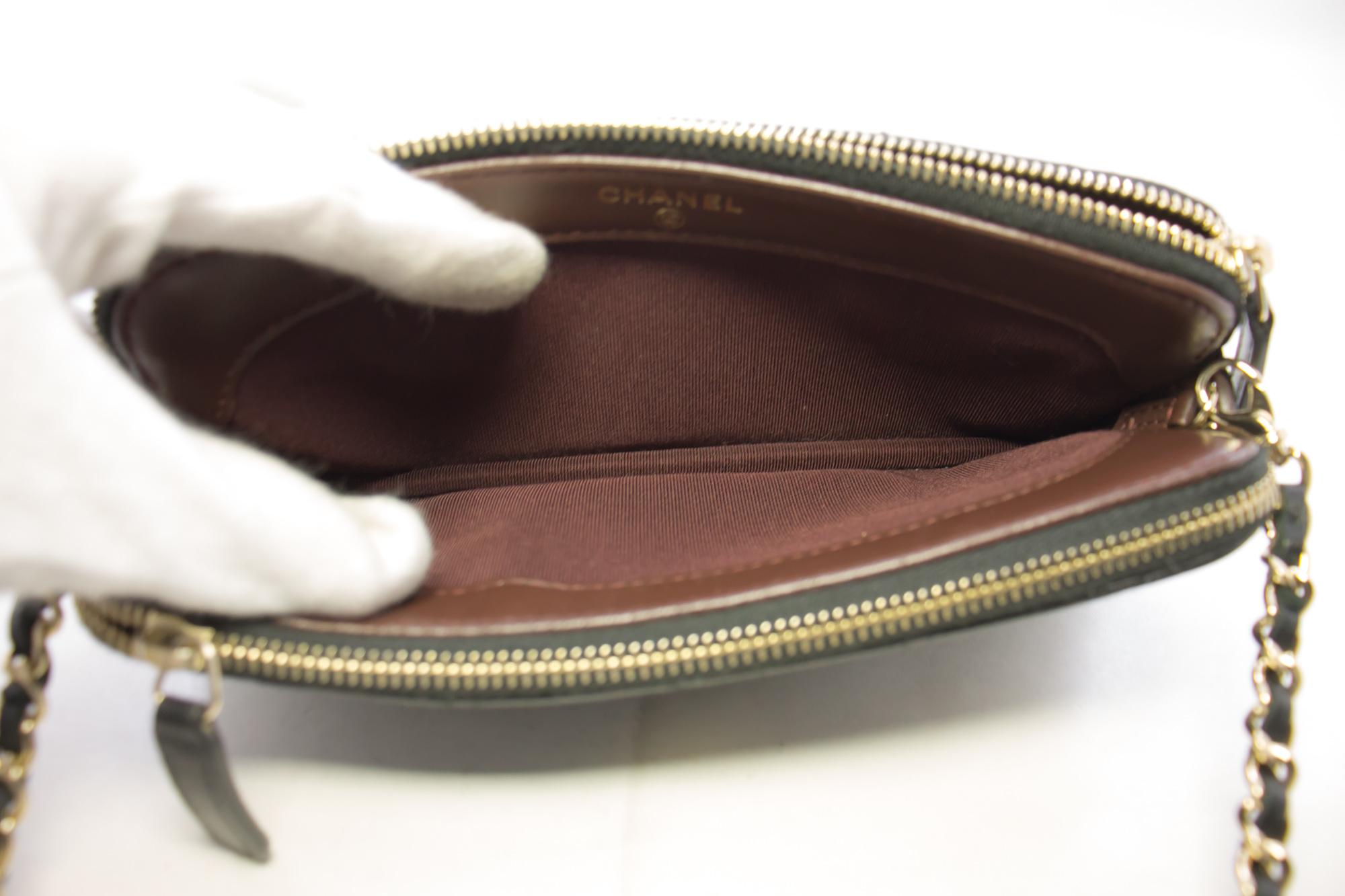 CHANEL Lambskin WOC Wallet On Chain Double Zip Chain Shoulder Bag 2