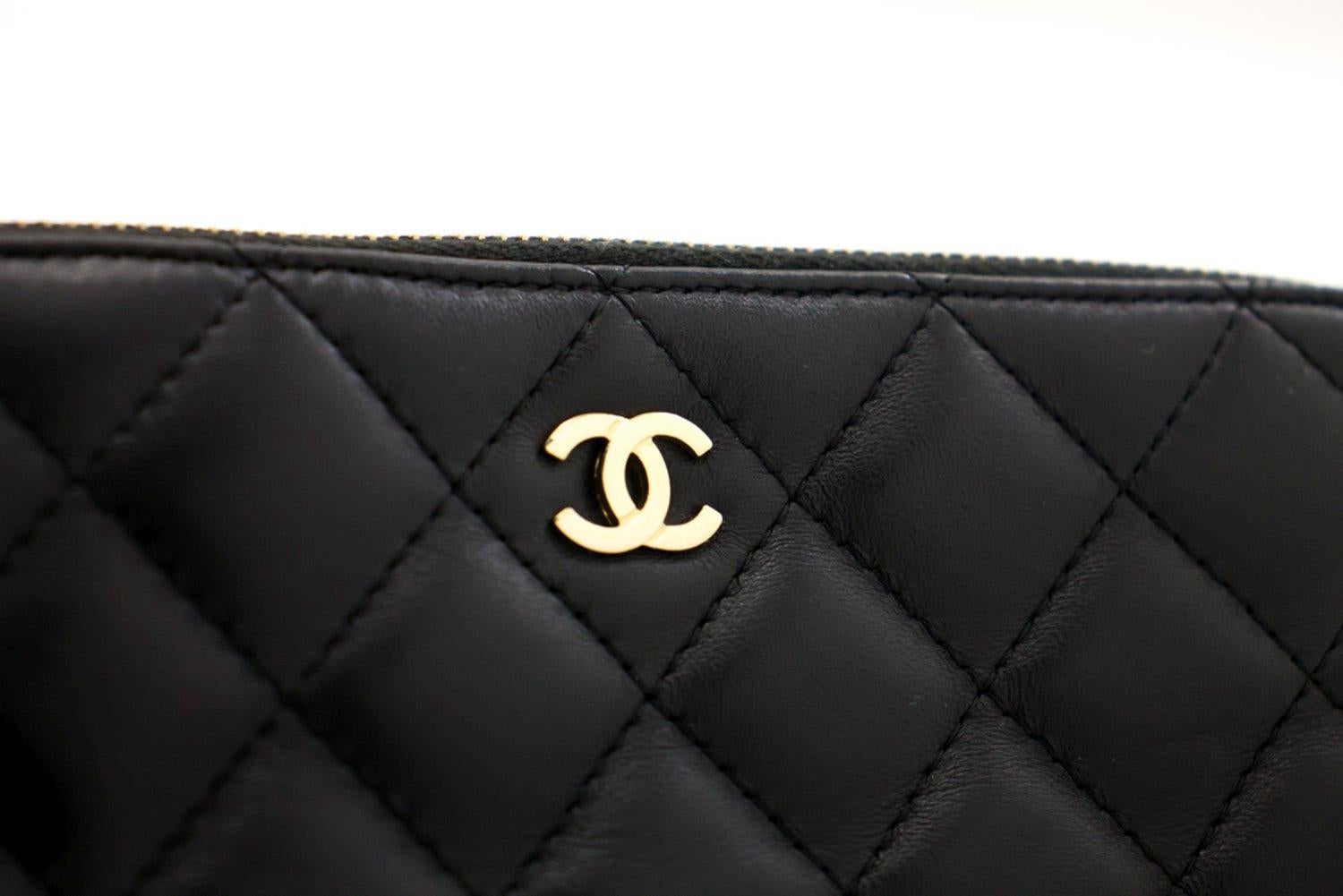 CHANEL Lambskin WOC Wallet On Chain Double Zip Chain Shoulder Bag 4