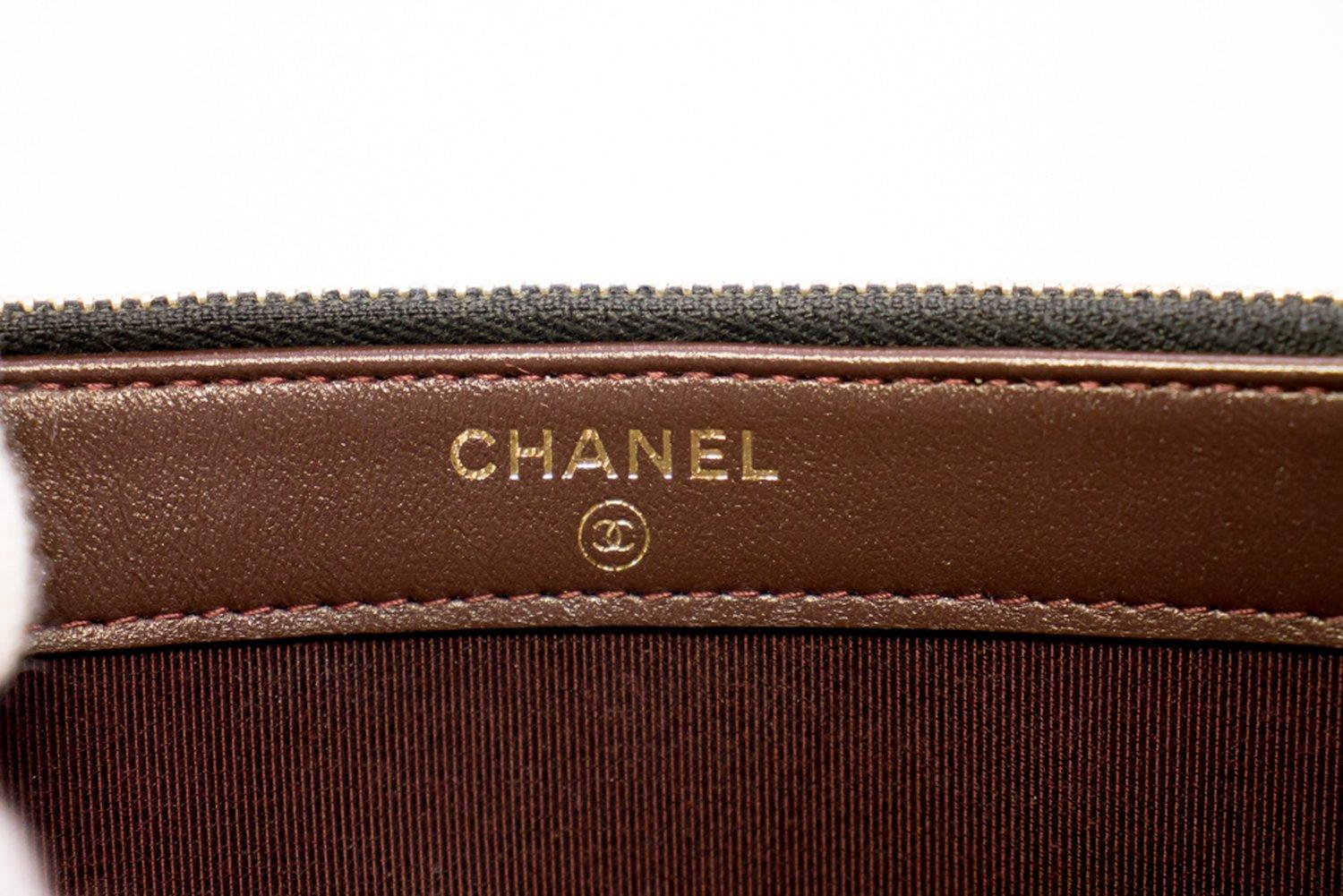 CHANEL Lambskin WOC Wallet On Chain Double Zip Chain Shoulder Bag 6