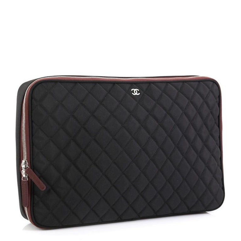 Chanel Laptop Sleeve Quilted Nylon at 1stDibs | chanel computer sleeve