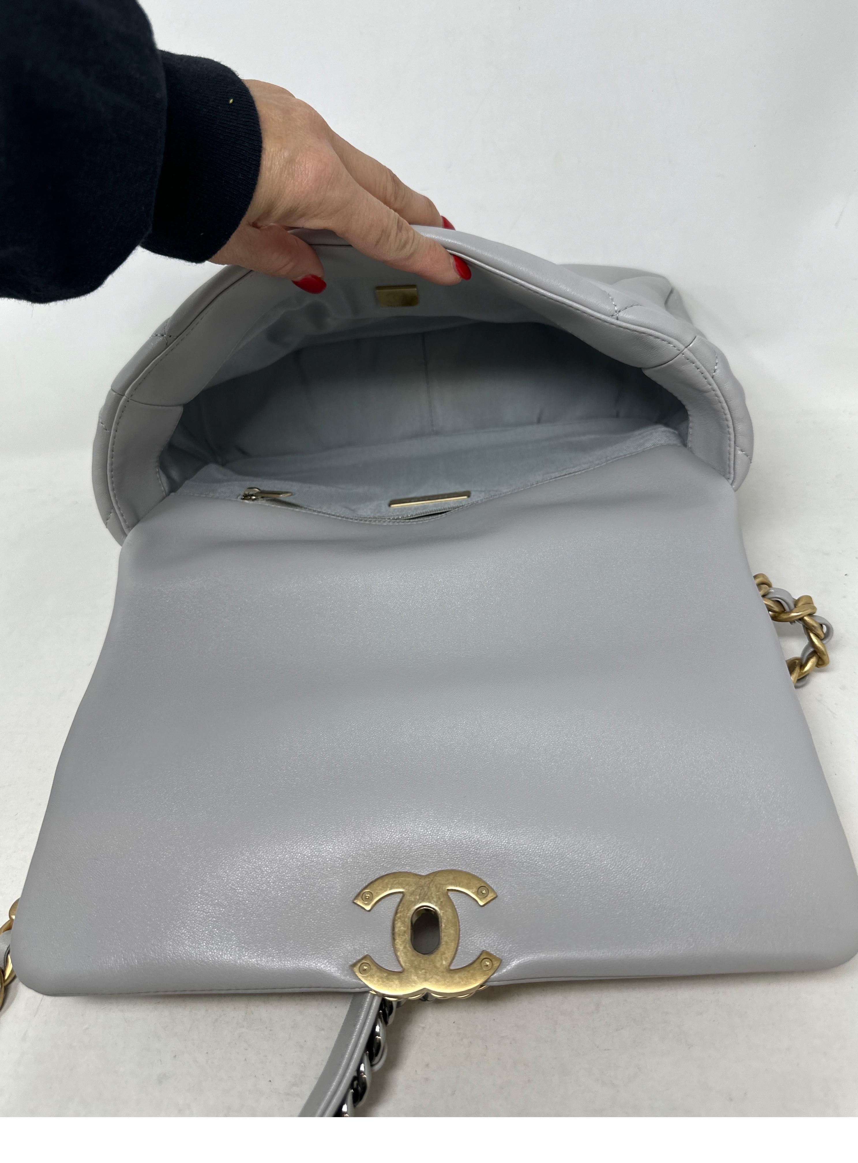 Chanel Große Tasche 2019 Grau  8