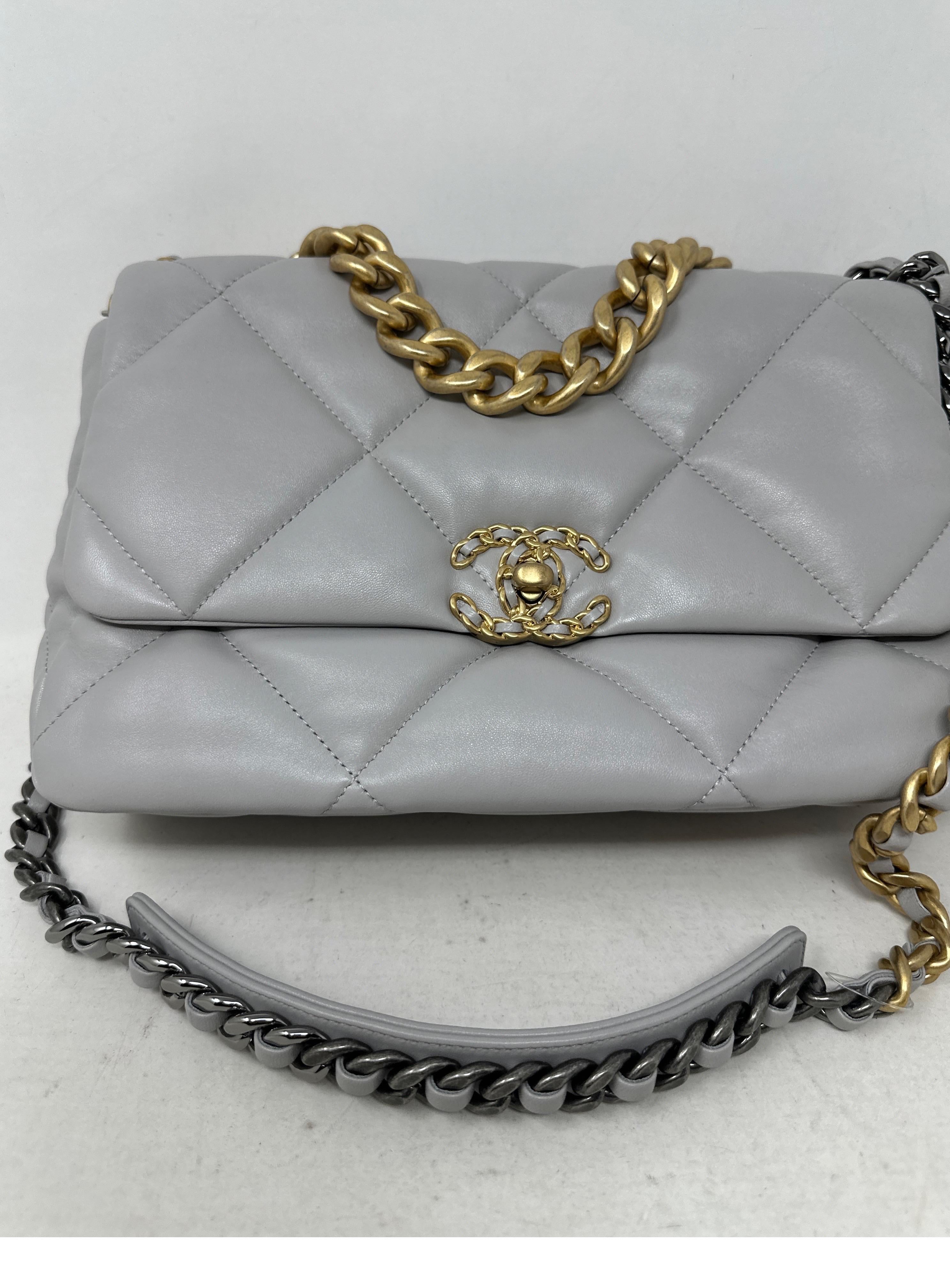 Chanel Large 2019 Grey Bag  10