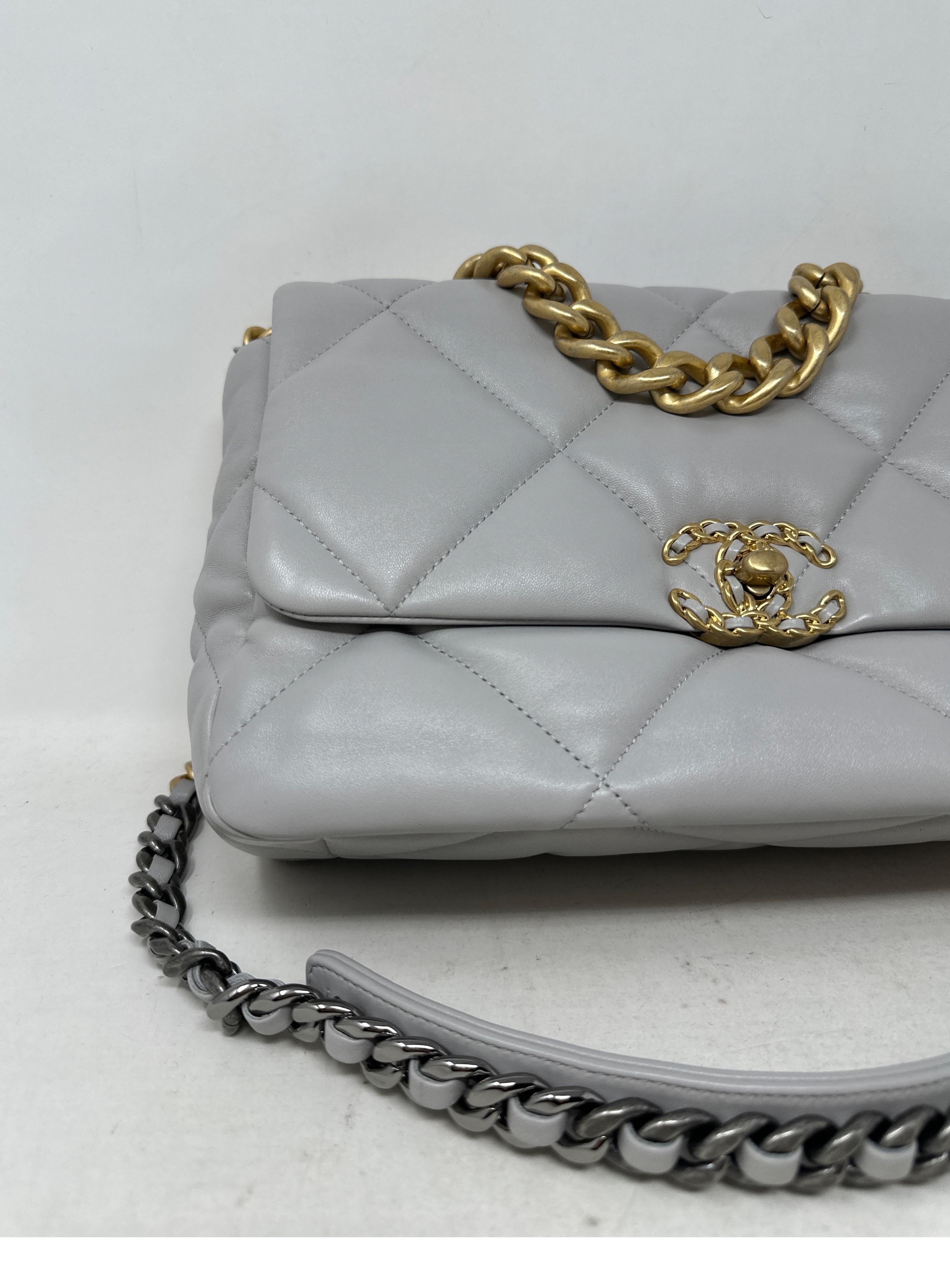 Chanel Large 2019 Grey Bag  12
