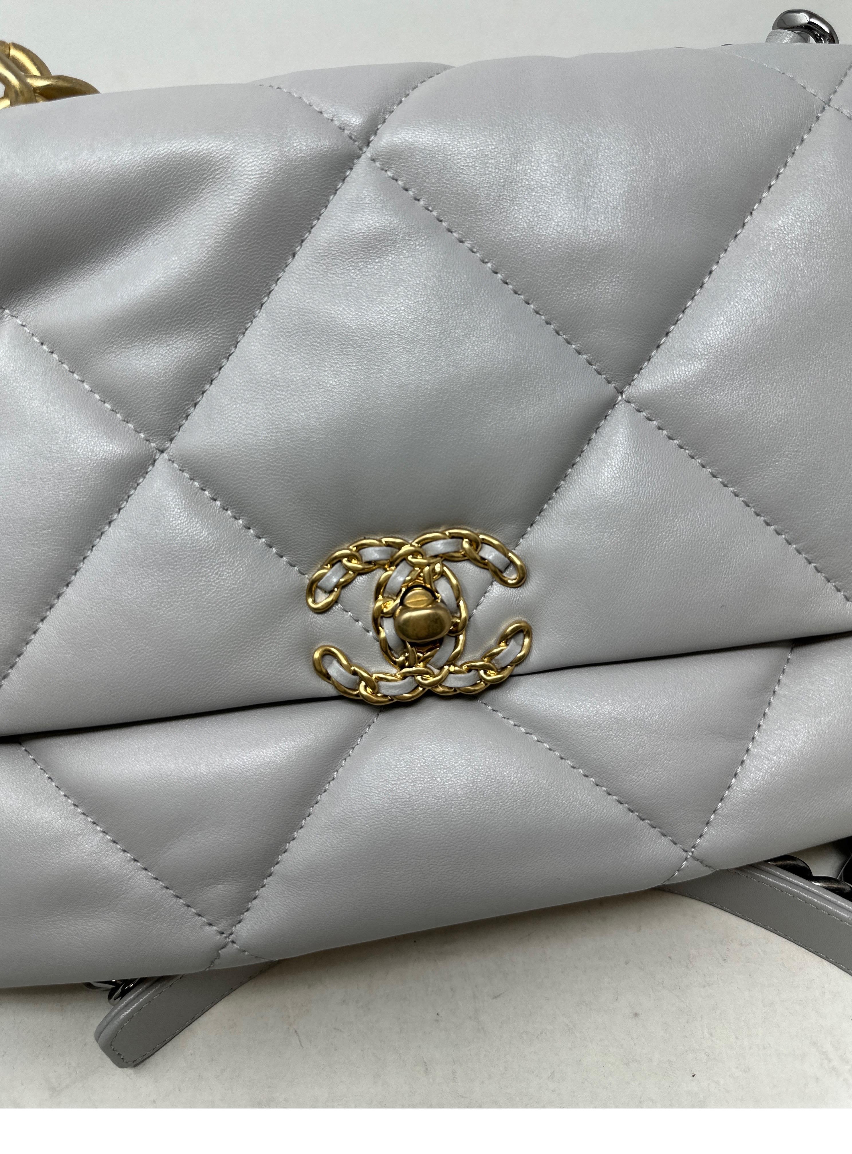 Chanel Large 2019 Grey Bag  14