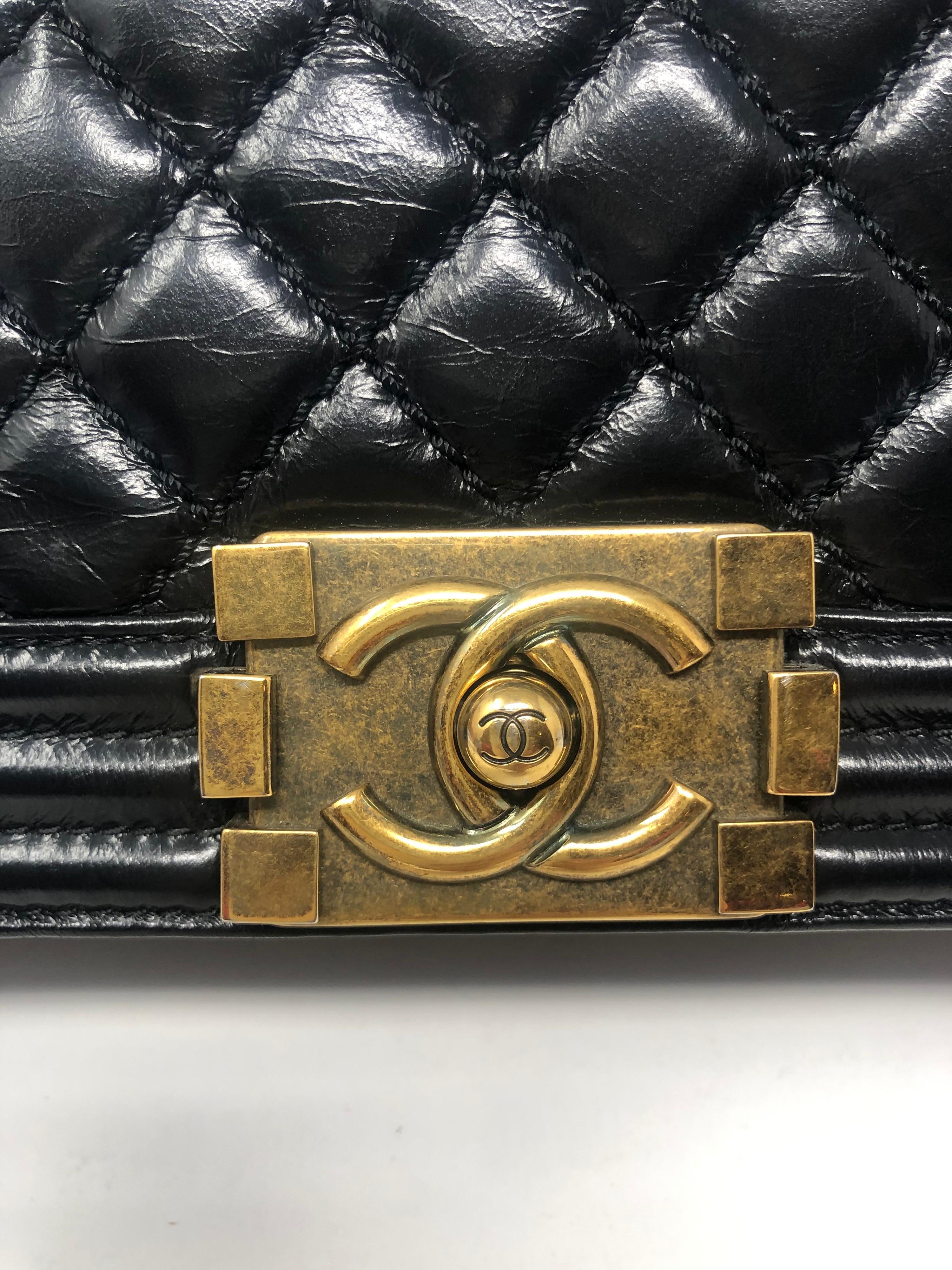 Chanel Large Black Boy Bag 10