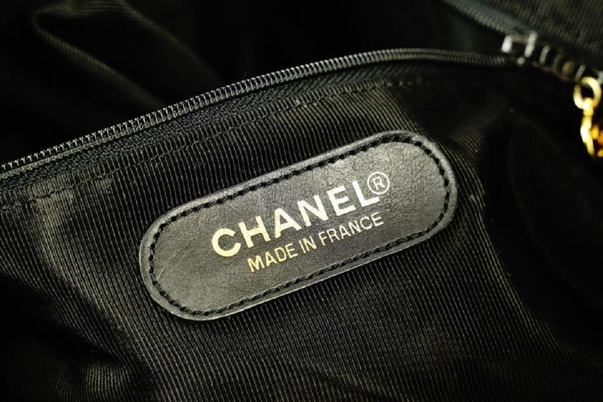 Chanel  Large Black Patent CC Logo Duffle Bag with Strap 1chlm311 1