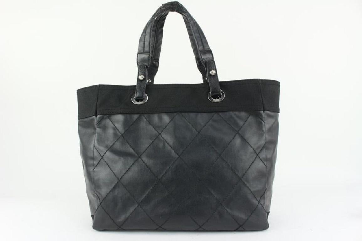 Chanel Large Black Quilted Biarritz GM Tote Bag 927ca51 For Sale 1