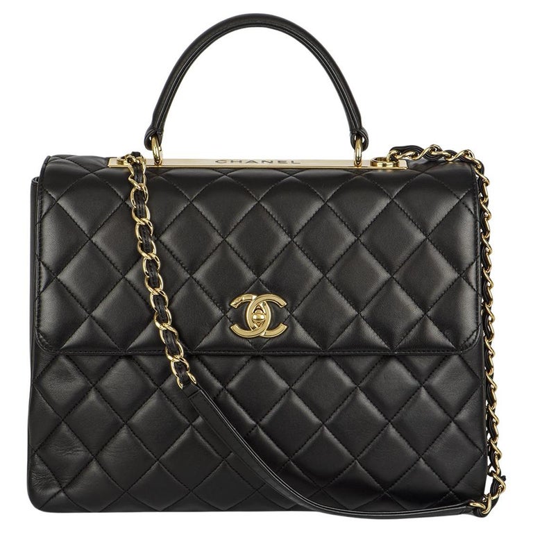 Chanel Large Black Trendy CC Flap Bag at 1stDibs