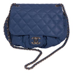 Chanel Large Blue Chain Around Handbag