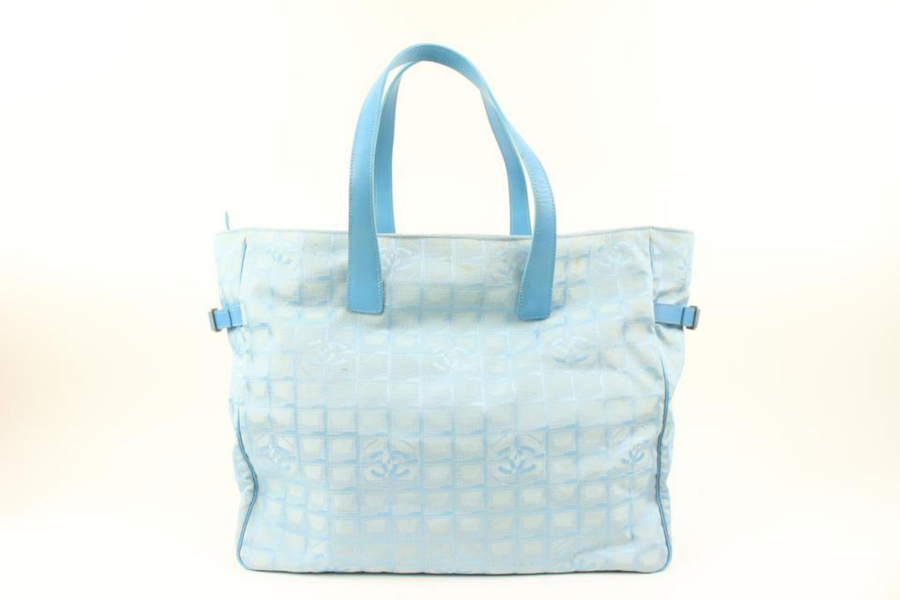 Chanel Large Blue New Line Shopper Tote GM Bag 67ck32s 3