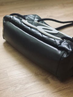 Chanel large CC coated canvas beach tote