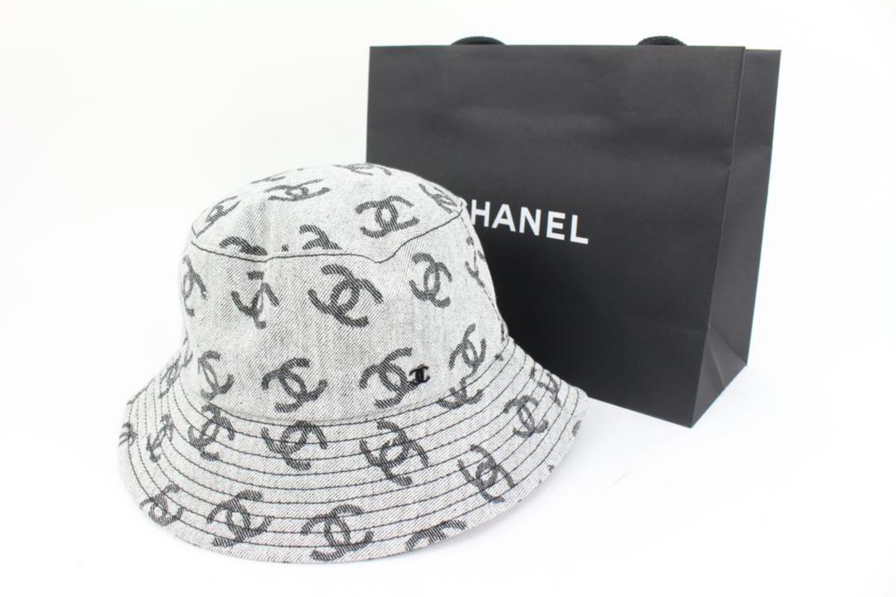 Chanel bucket hat denim best sale
