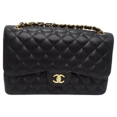 Chanel Soft Caviar Seasonal Flap Black Bag RHW - BrandConscious