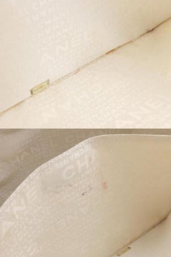 Chanel Large Coco Window Tote 224878 Black X White Canvas Shoulder Bag