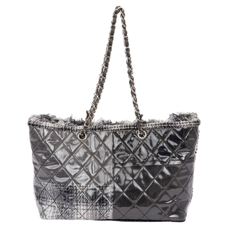 Chanel Cambon Tote Quilted Tweed Large at 1stDibs