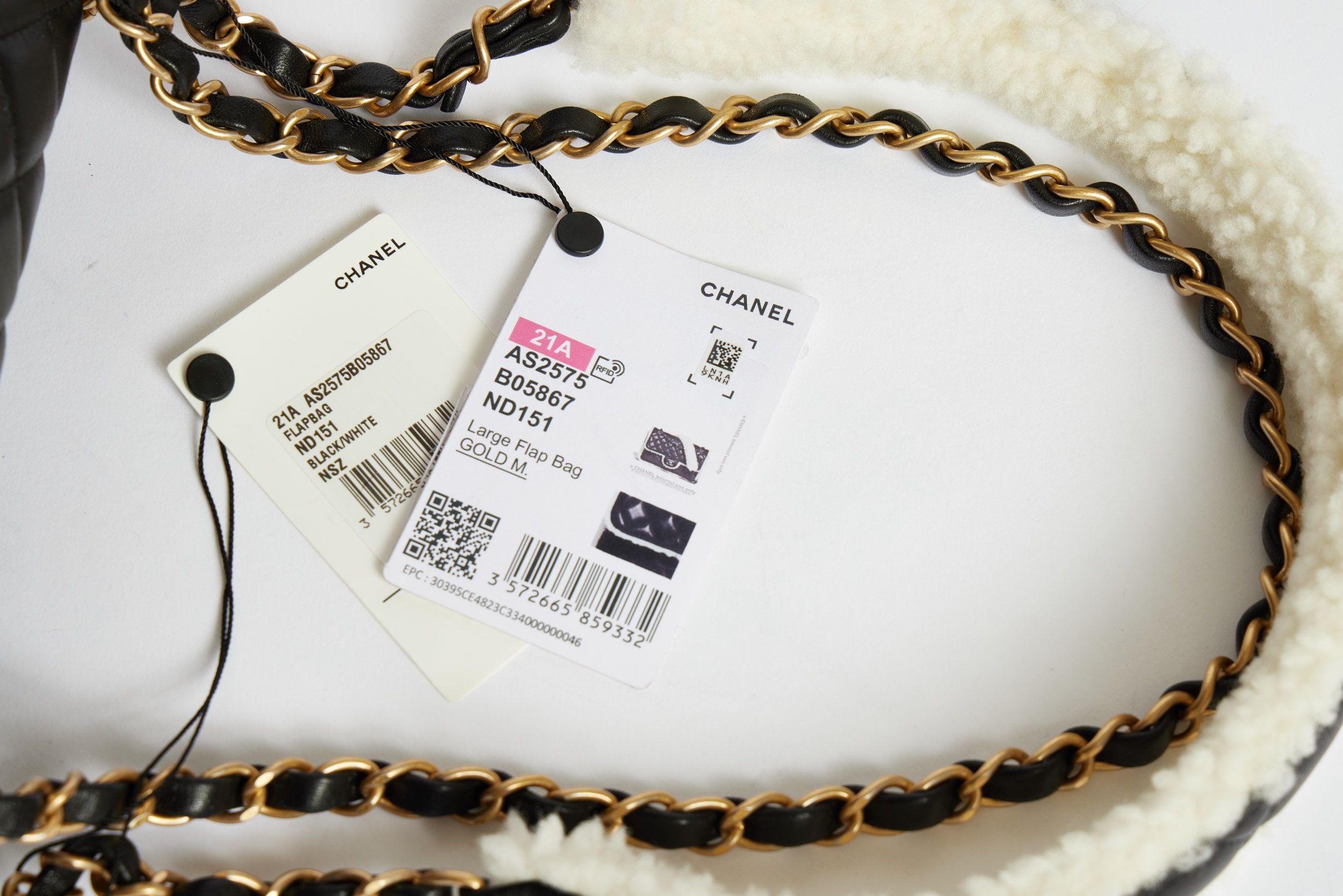 Chanel Large Fur Flap Bag For Sale 1