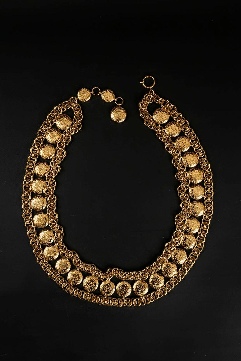 Chanel Large Gilded Gold Metal Belt 1