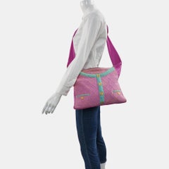 Chanel Large Girl Jacket Bag Lilac Tweed Shoulder Bag 2015