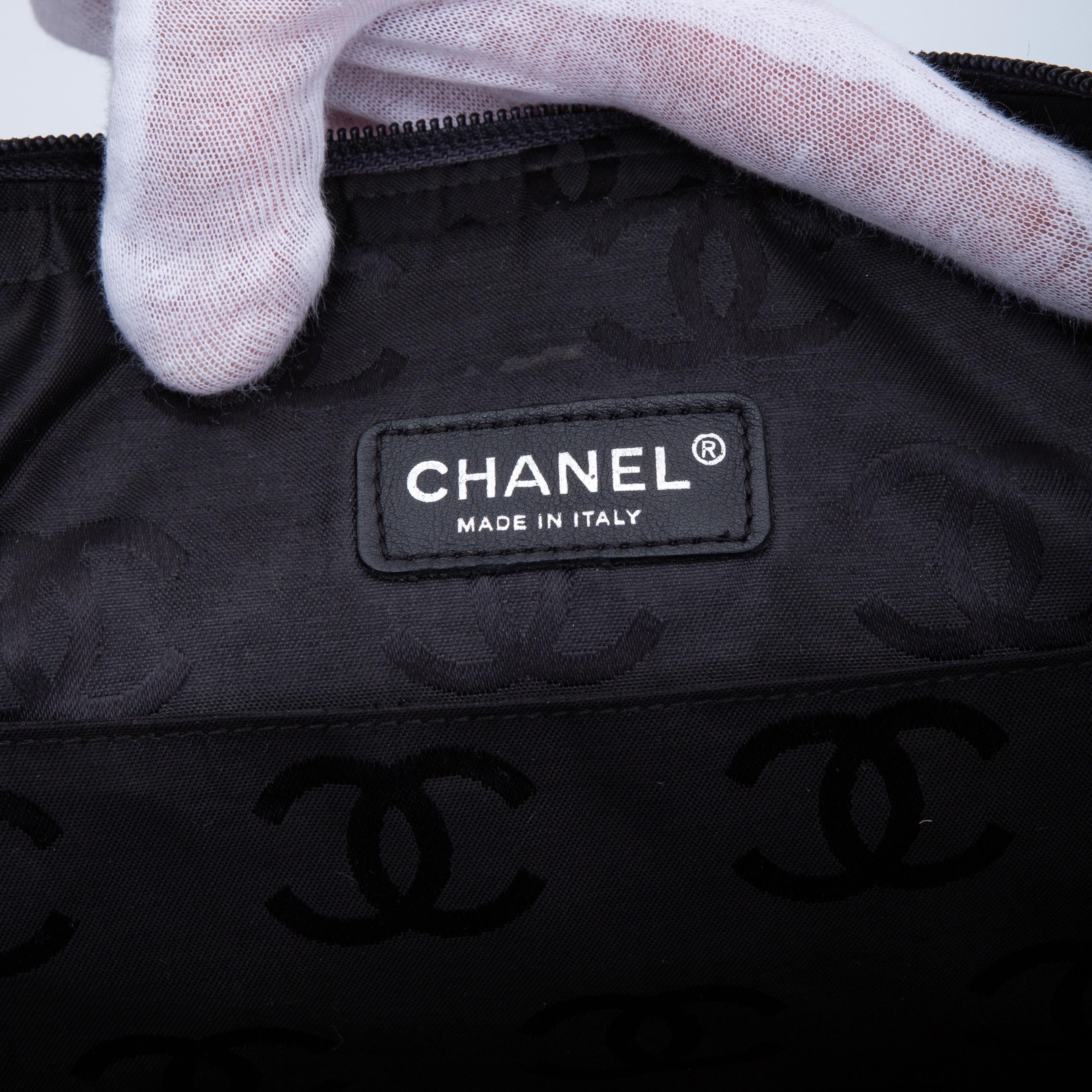 Chanel Large Lambskin  Ligne Cambon Messenger Bag Black (2003) 1