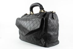 Chanel Large Quilted Lambskin Briefcase Luggage Suitcase Travel 855459