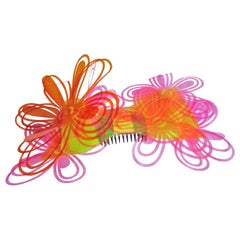 Chanel Large Rainbow Flower Hair Pin, S / S 1995