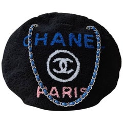 Chanel Large Shearling Deauville Round Bag