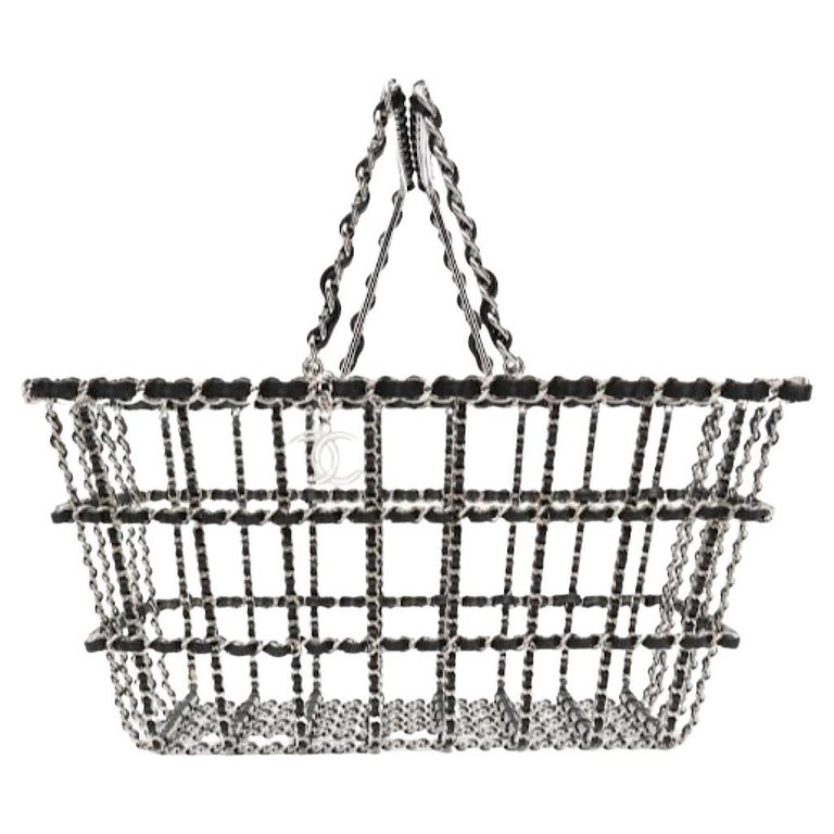 CHANEL bag shopping cart basket Runway 2014/2015 Limited Edition CC at  1stDibs