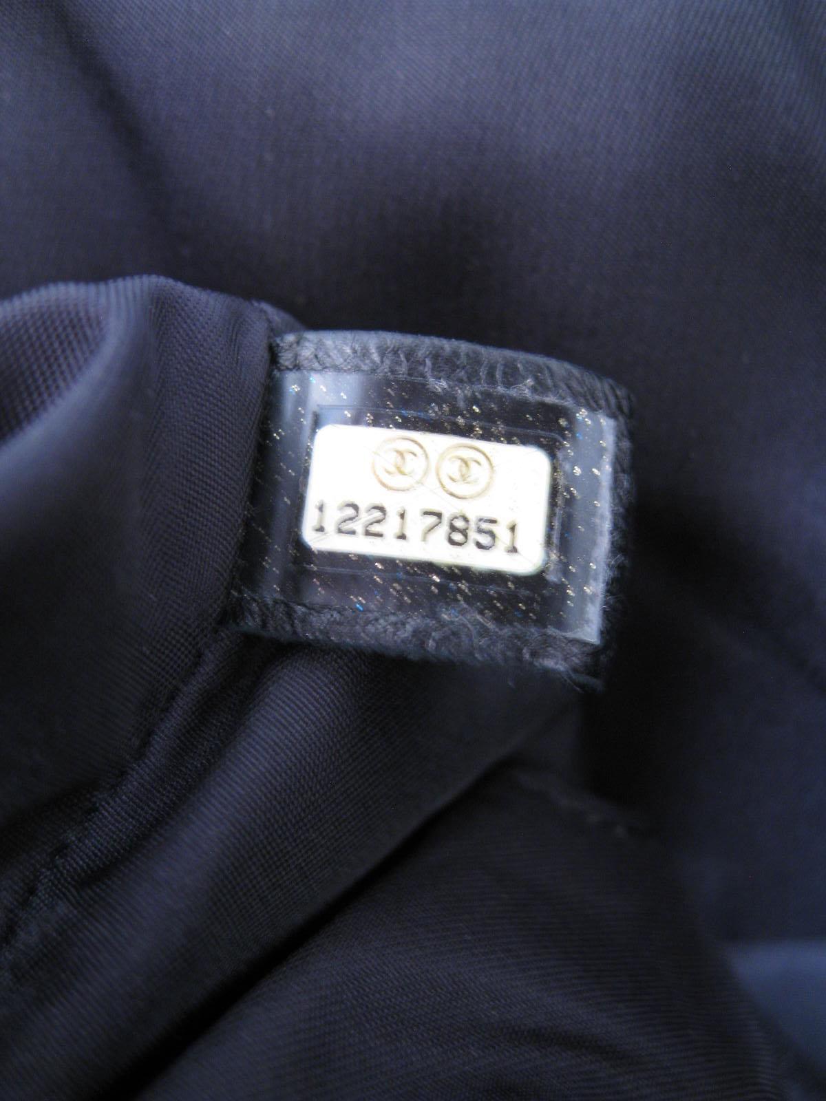 Chanel Large Structured Black Hobo Flap Bag Purse 2