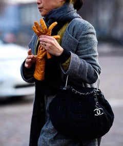 Chanel Large Tweed Top Handle Tote