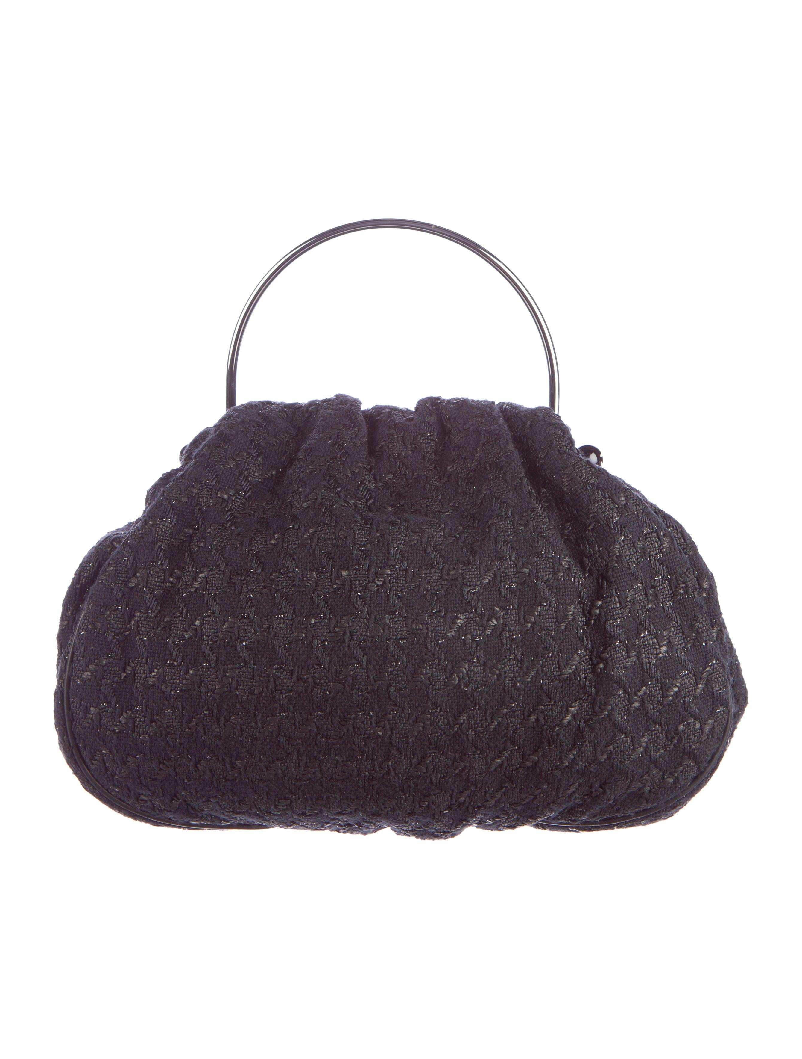 Chanel Bolso grande con asa superior de tweed en venta 3