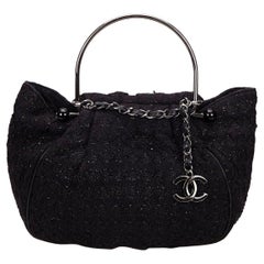 Chanel Large Tweed Top Handle Tote
