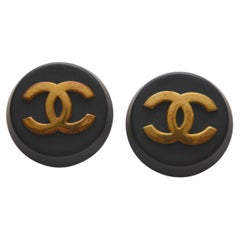 Chanel Large Vintage Clip Earrings 