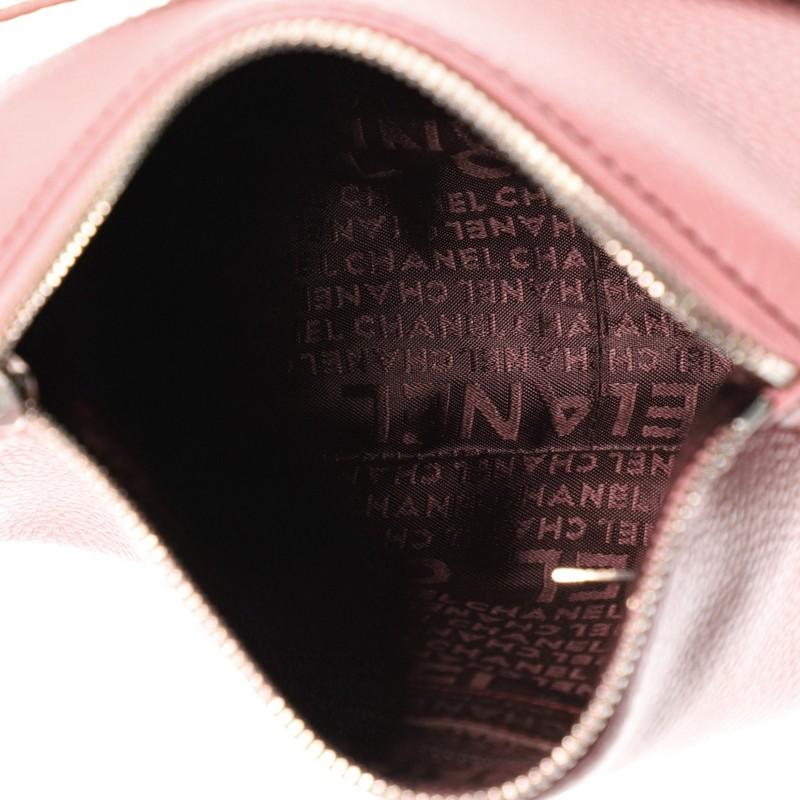 Chanel Lax Front Zip Bag Pebbled Leather Small 1