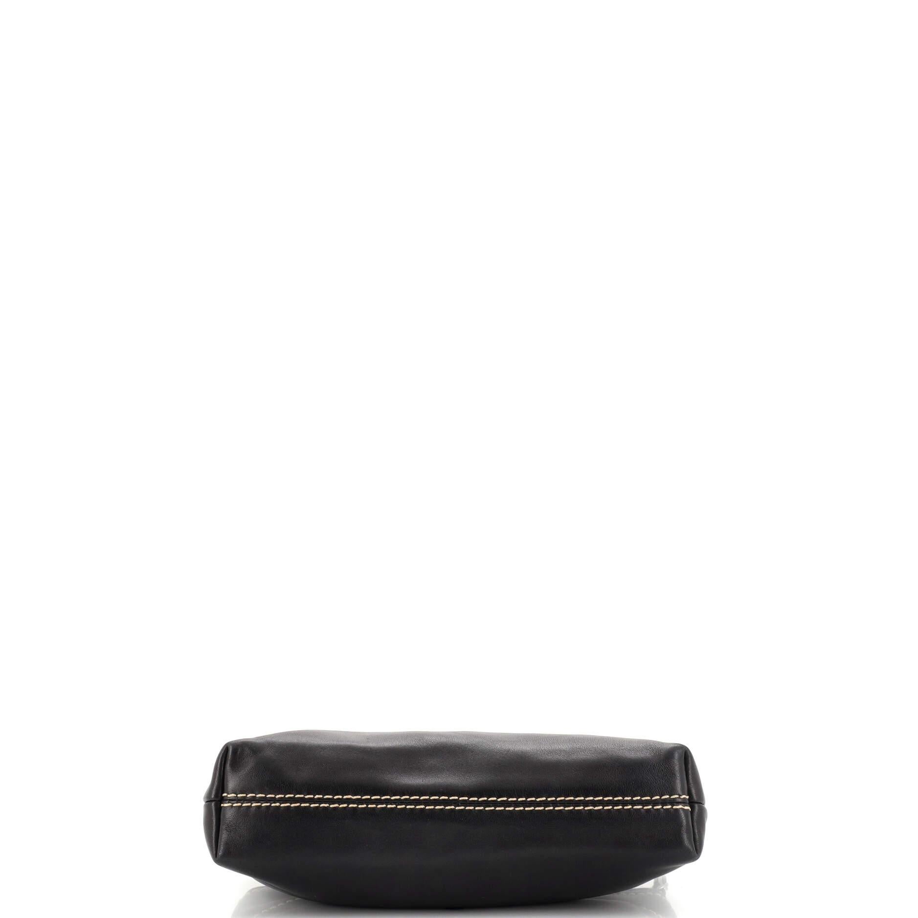 Women's Chanel Lax Pochette Leather