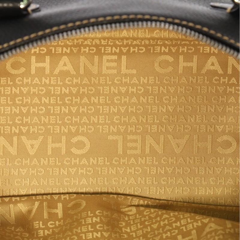 Chanel Lax Tassel Bag Pebbled Leather Medium In Good Condition In NY, NY