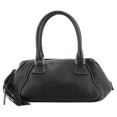 Chanel Lax Quastentasche aus gekörntem Leder Medium