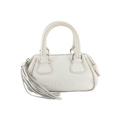 Chanel Lax Tassel Bag Pebbled Leather Small