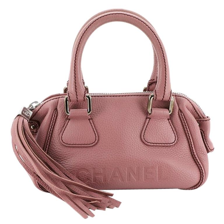 Chanel Lax Tassel Bag Pebbled Leather Small at 1stDibs chanel