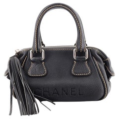 Chanel Lax Tassel Bag Pebbled Leather Small