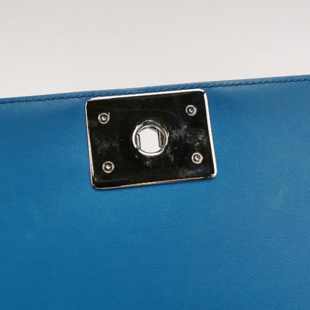 Chanel Le Boy 2014 Small Blue Patent Leather Bag 5